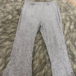 Gray flare pants
